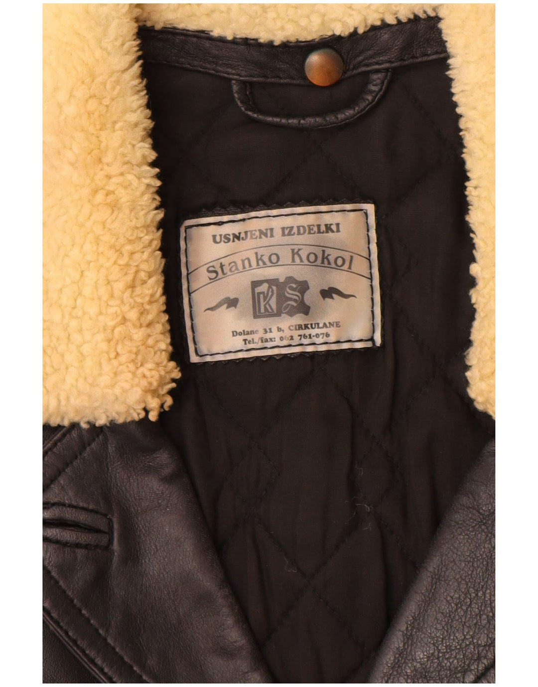 Vintage Damen Mantel UK 10 Small Schwarz