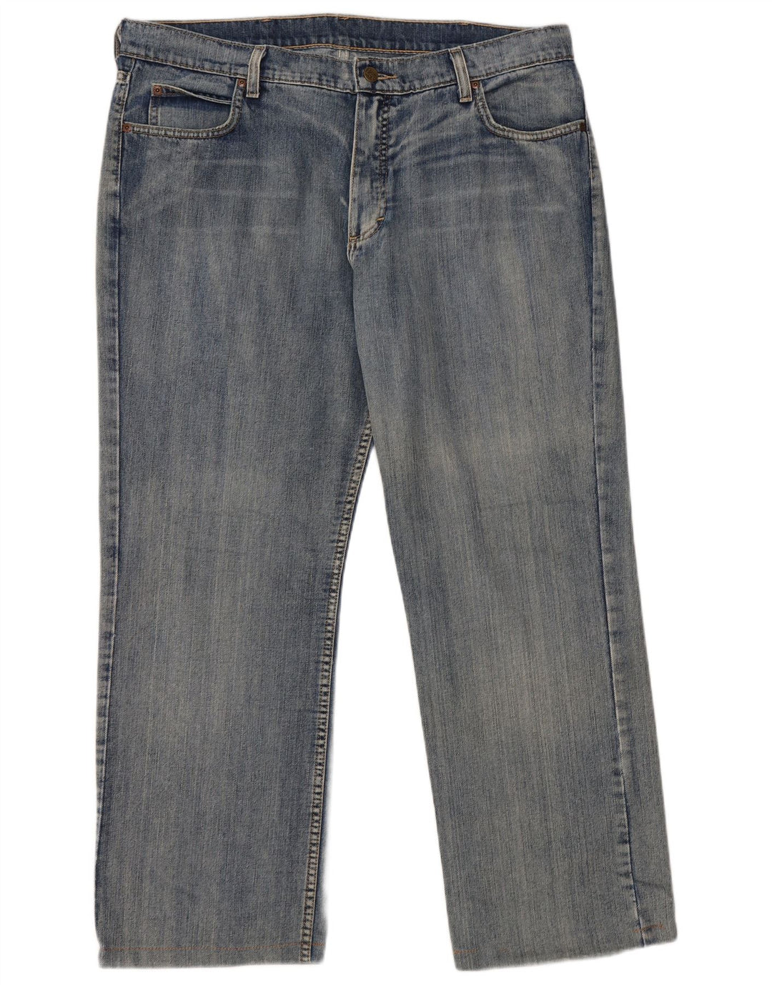 LEE Herren Straight Jeans Größe 48 W38 L29 Blaue Baumwolle