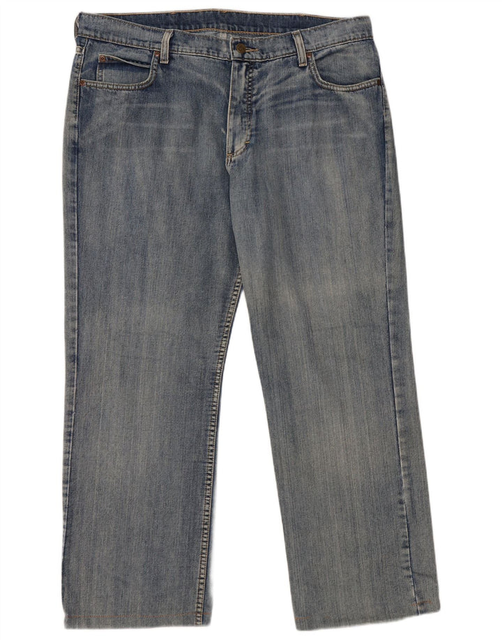 LEE Herren Straight Jeans Größe 48 W38 L29 Blaue Baumwolle