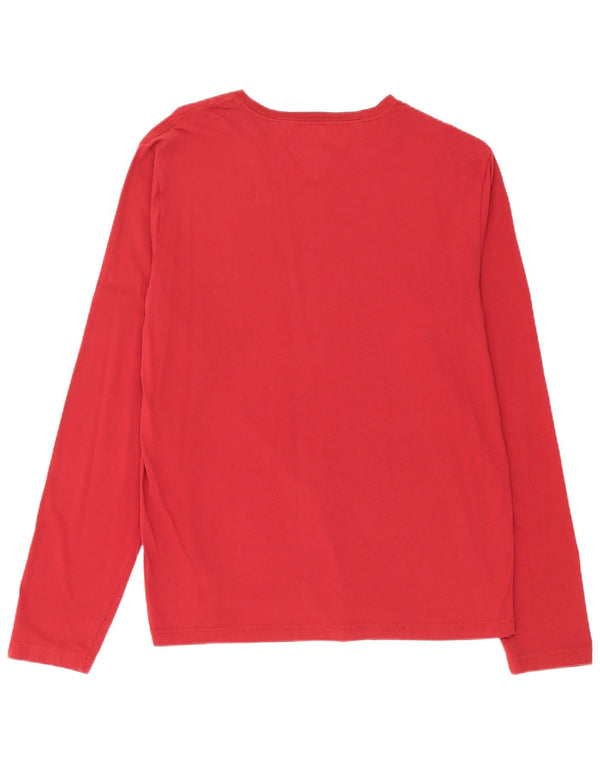 Tommy Hilfiger Herren Graphic Top Langarm XL Rot Baumwolle