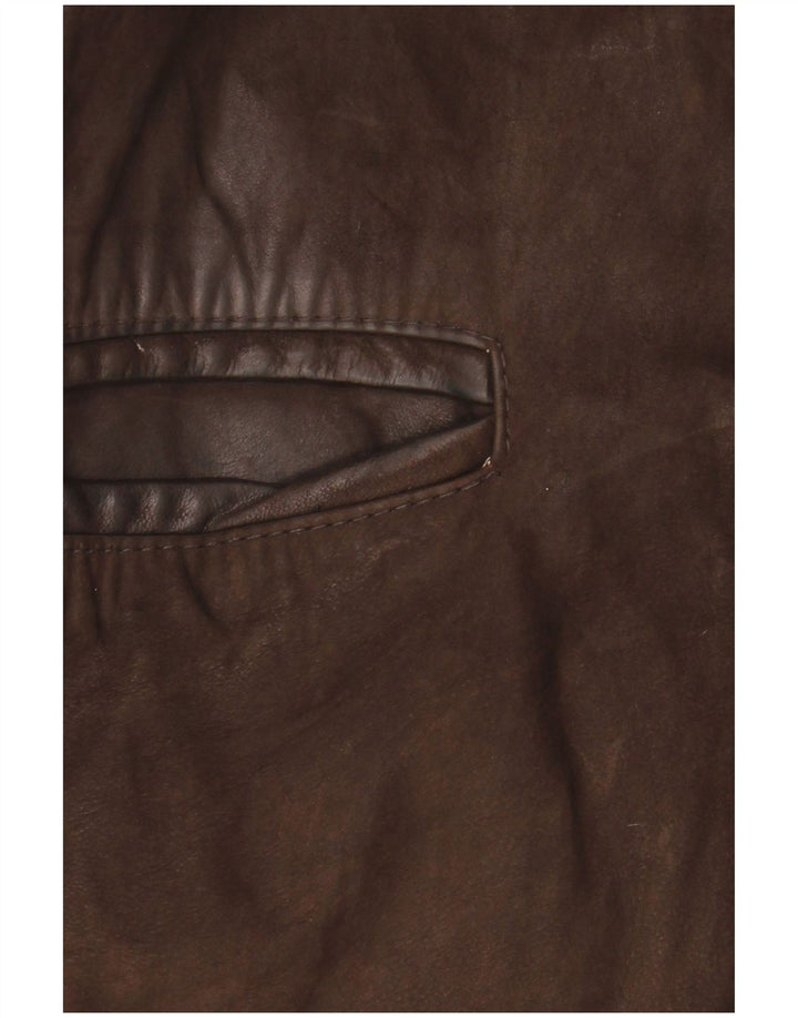 Vintage Herren Lederjacke IT 48 Mittelbraunes Leder