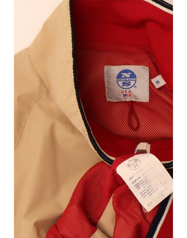 North Sails Herren Bomberjacke UK 38 Medium Beige Colourblock Polyamid