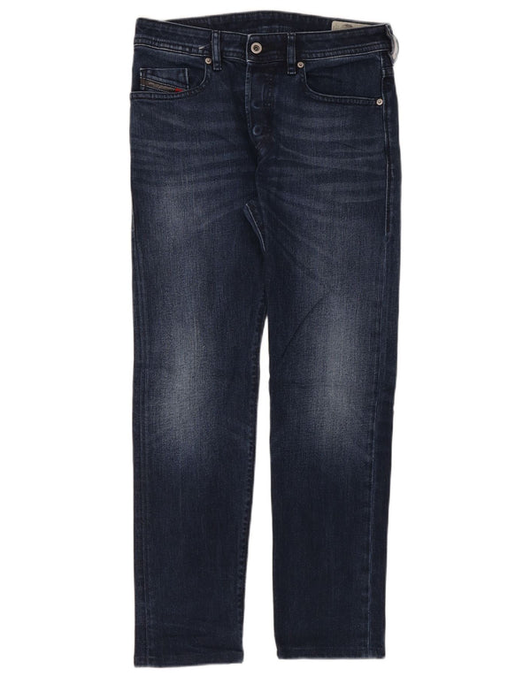 Diesel Herren Buster Regular Slim Tapered Jeans W29 L30 Marineblaue Baumwolle