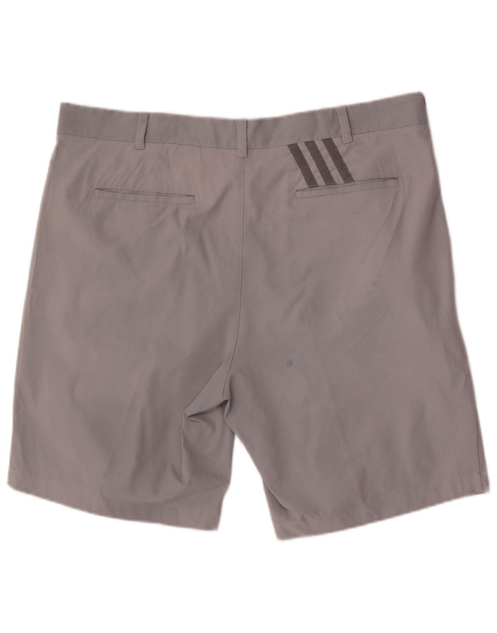 Adidas Herren Chino Shorts W38 XL Grau Polyester