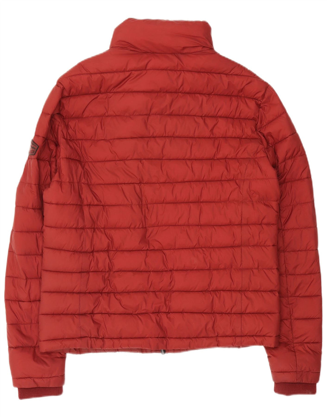 Superdry Herren Wattierte Jacke UK 40 Large Burgund Nylon