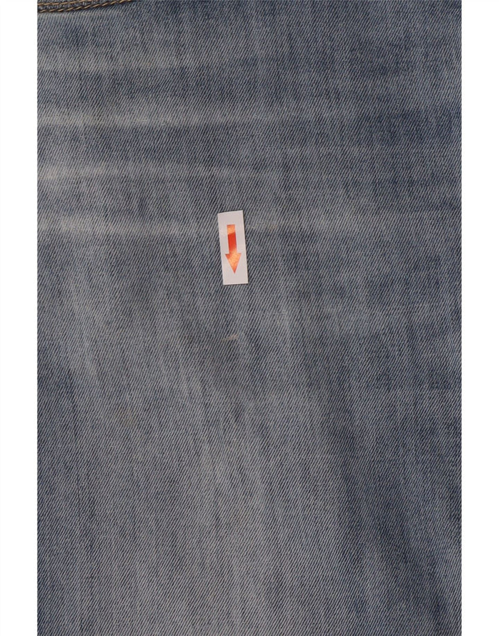 Armani Herren Straight Jeans W32 L28 Blaue Baumwolle