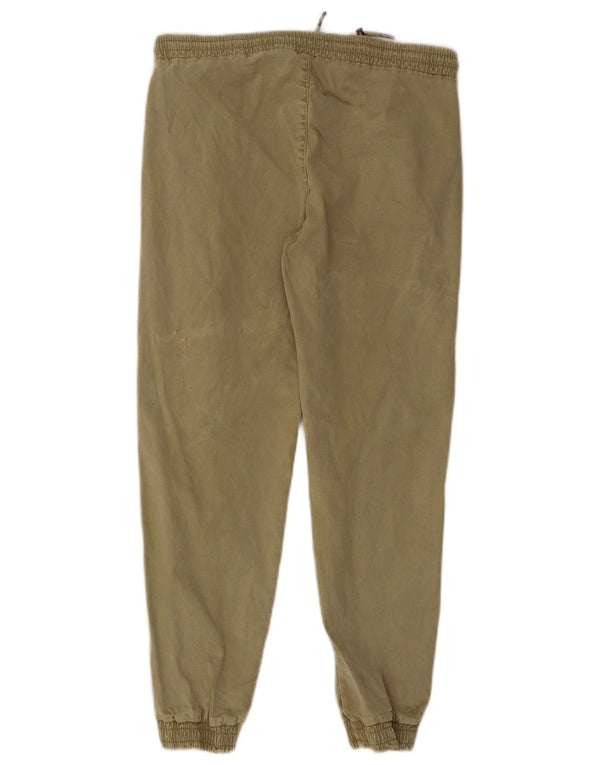 Zara Damen Jogginghose, Größe S, W26, L26, Khaki, Lyocell