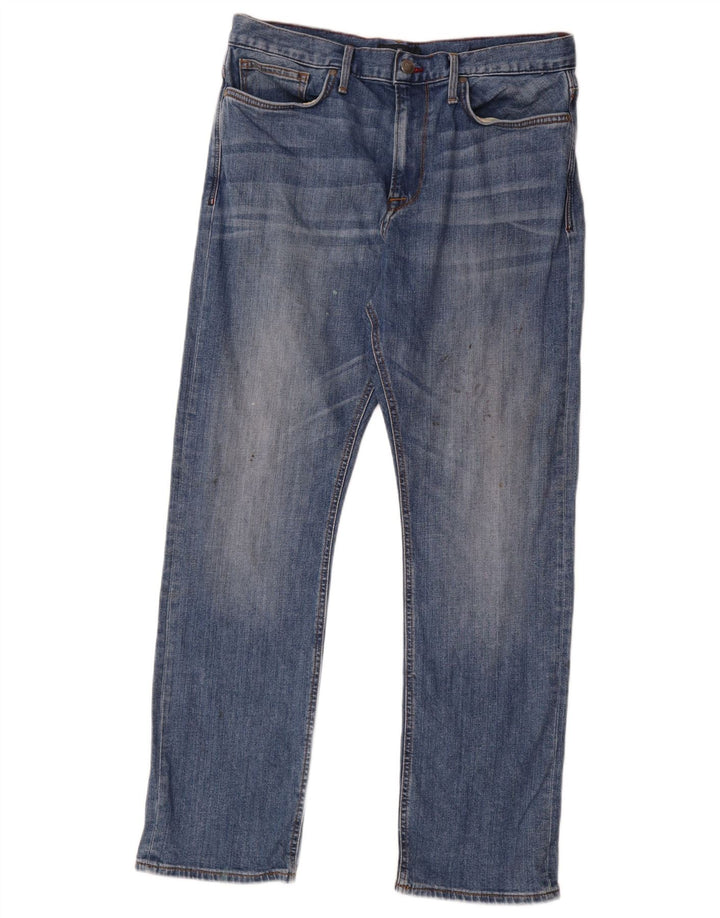 Marks & Spencer Herren Blue Harbor Straight Jeans W34 L31 Baumwolle