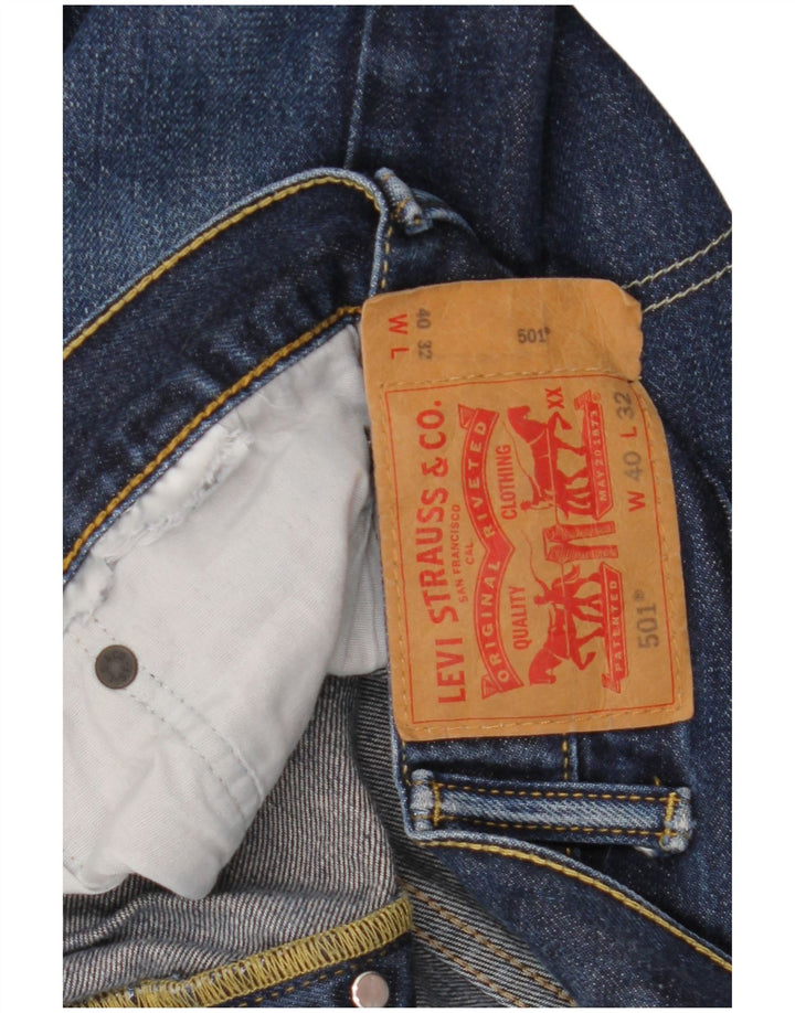 Levi's Herren 501 Straight Jeans W40 L32 Marineblau