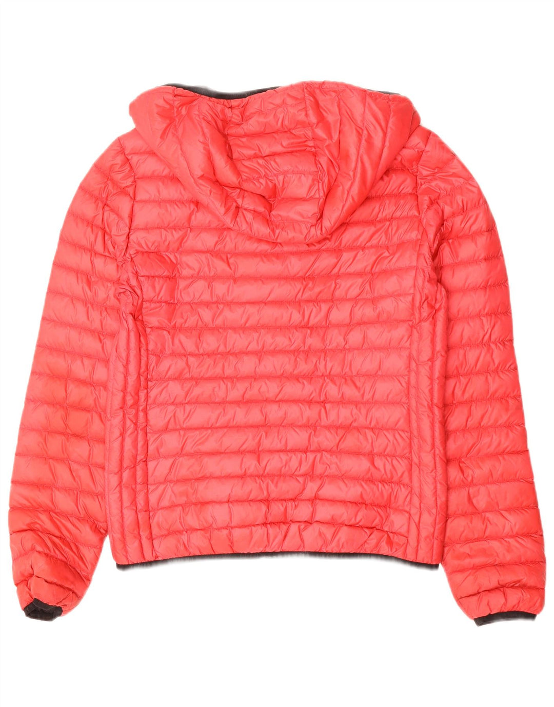 SUPERDRY Wattierte Damenjacke mit Kapuze, UK 14, Größe L, Rot, Polyester