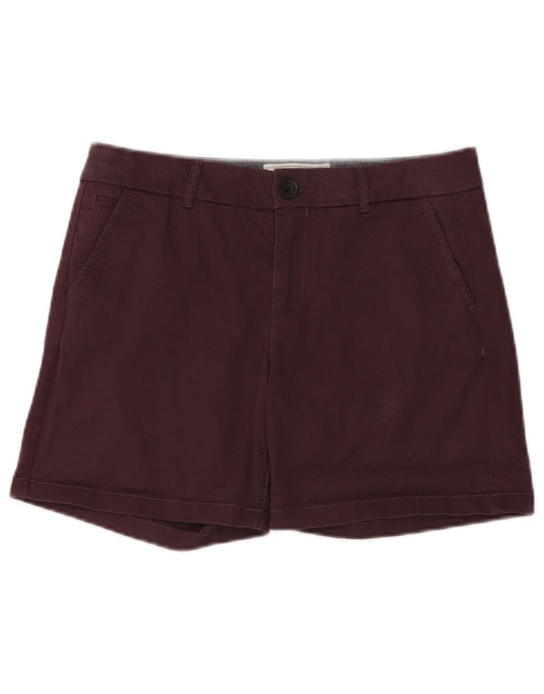 Fat Face Chino-Shorts für Damen, UK 10, Größe S, W30, Burgunderrot, Baumwolle