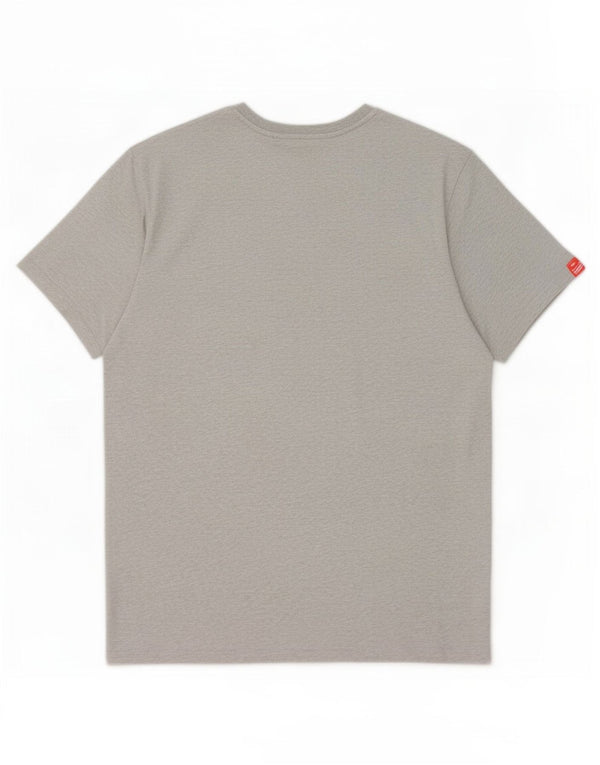 Superdry Herren-T-Shirt-Oberteil 4XL aus grau melierter Baumwolle
