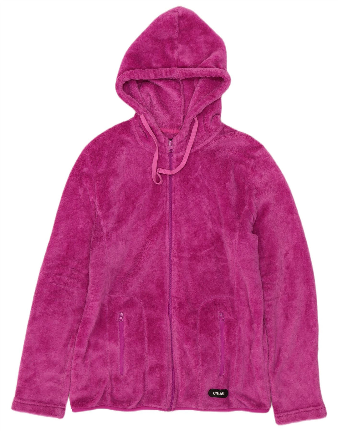 Brugi Damen Kapuzen-Fleecejacke UK 18 XL Rosa Polyester