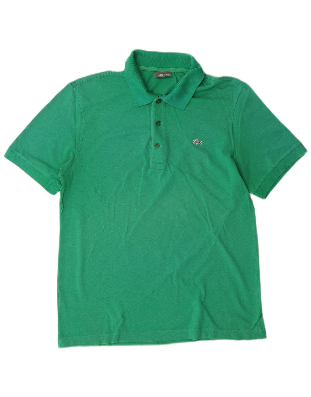 LACOSTE Herren-Poloshirt, Größe 5, große grüne Baumwolle