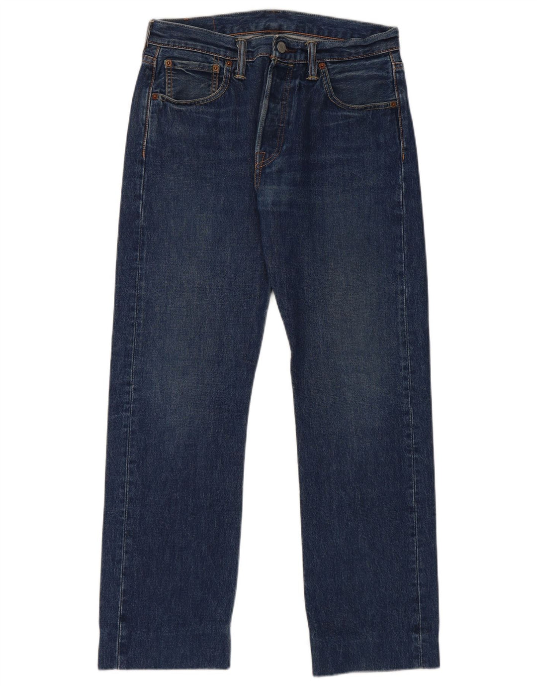 Levi's Herren 501 Straight Jeans W30 L28 Marineblau Baumwolle