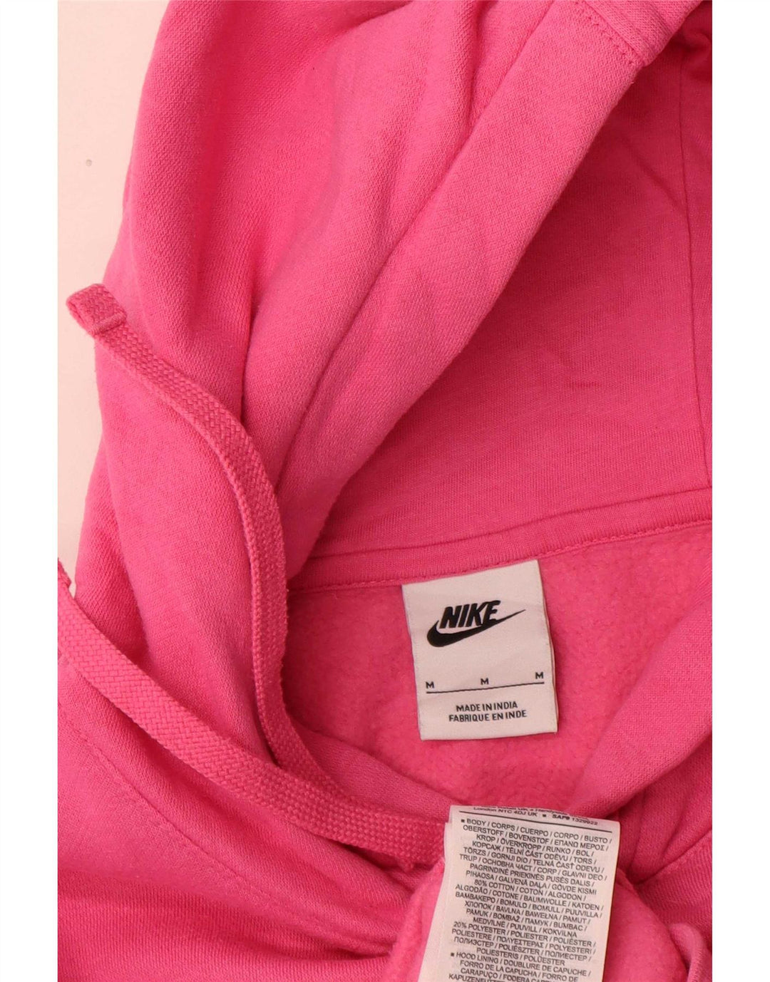 Nike Herren Kapuzenpullover aus mittelrosa Baumwolle