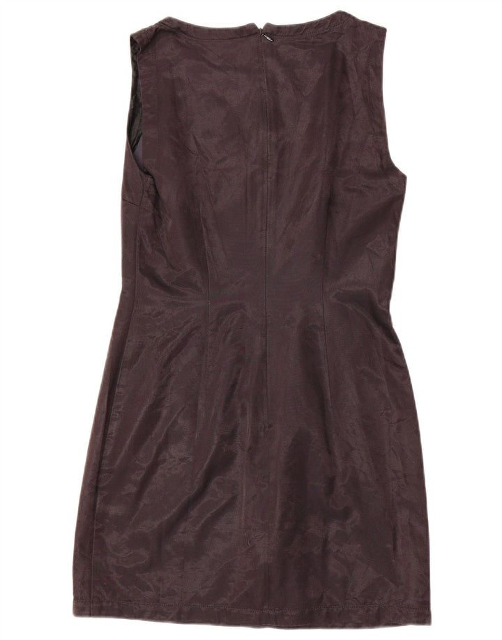 Max & Co. Damen Ärmelloses Etuikleid UK 12 Mittelschwarze Baumwolle