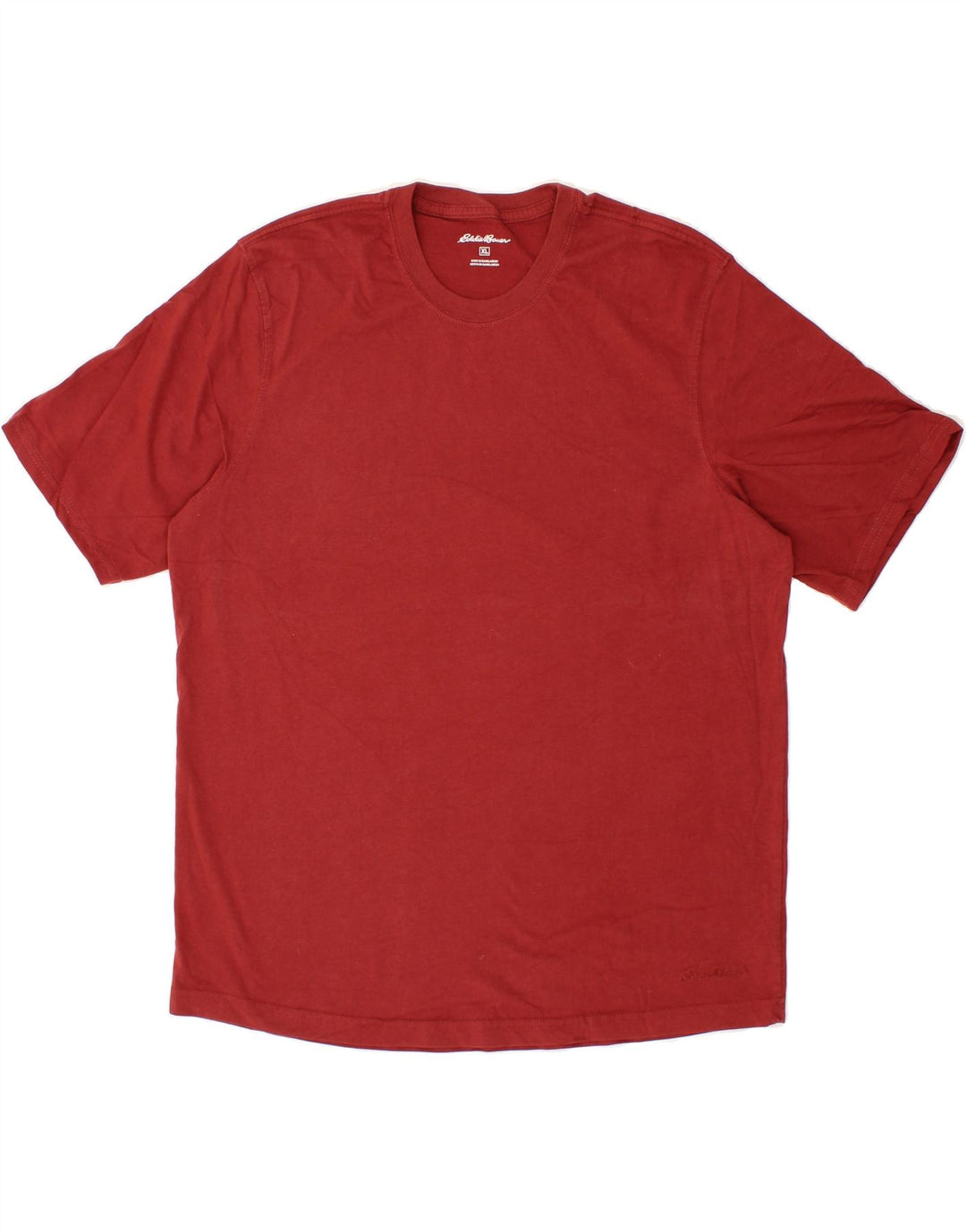 EDDIE BAUER Mens T-Shirt Top XL Red Cotton Vintage Eddie Bauer and Second-Hand Eddie Bauer from Messina Hembry 