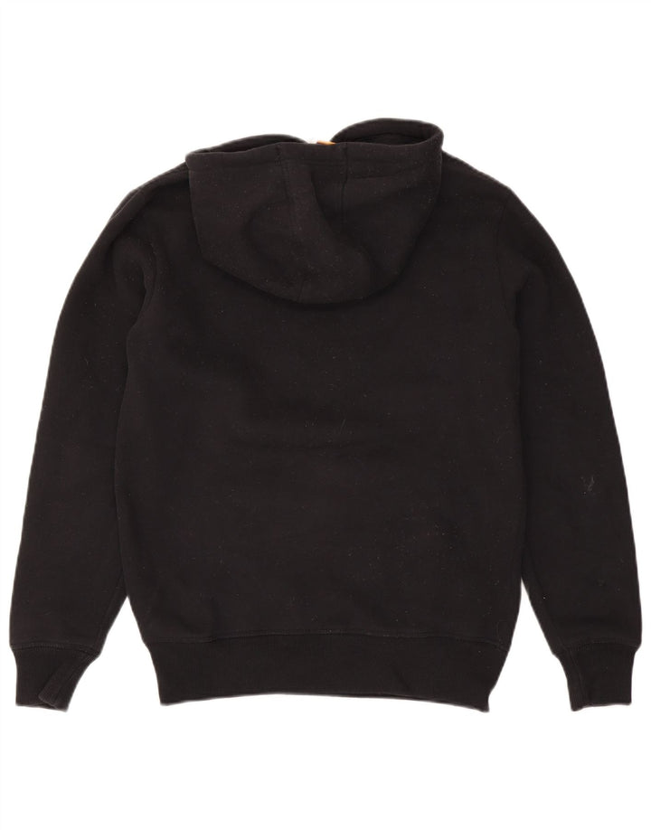 Ellesse Herren-Kapuzenpullover mit Grafik, Größe S, schwarze Baumwolle