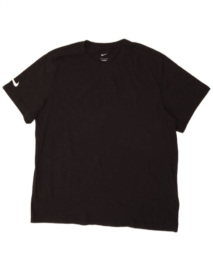 NIKE Herren T-Shirt Top 2XL Schwarz Baumwolle