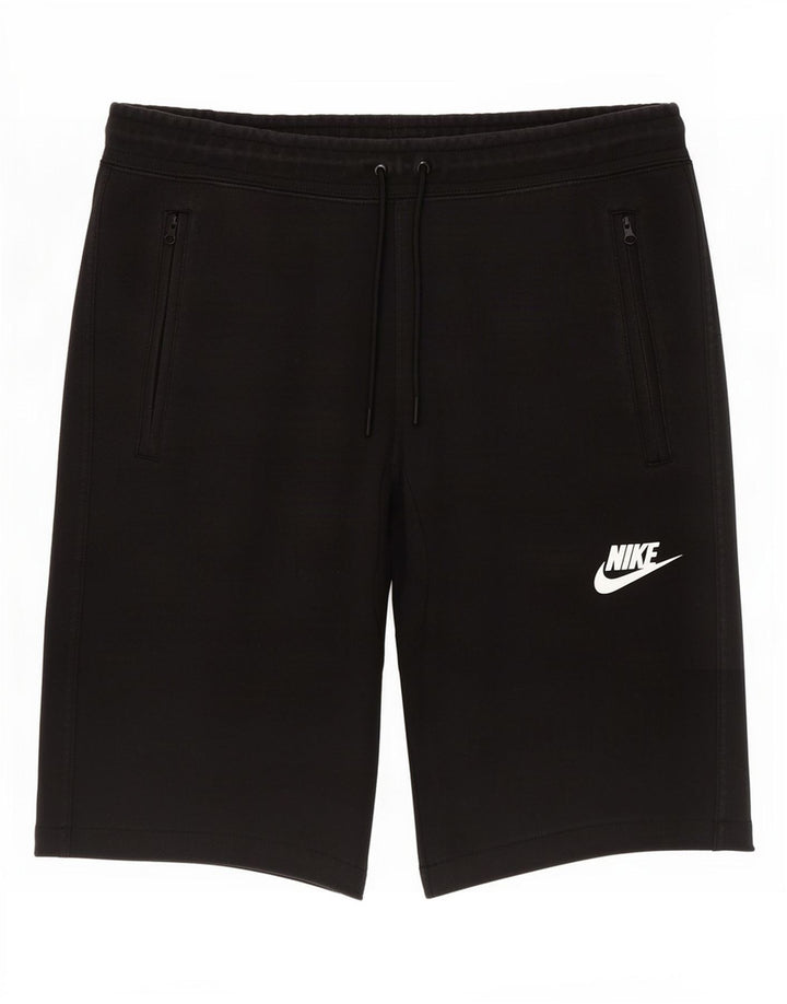 Nike Herren-Sportshorts, mittelgroß, schwarze Baumwolle
