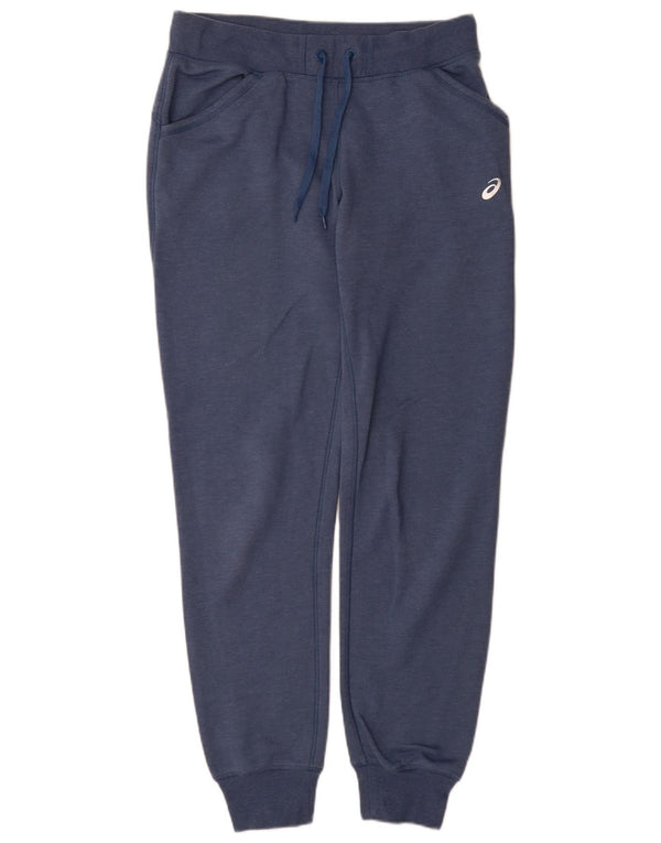 Asics Damen Trainingshose Jogger UK 16 Large Blau Baumwolle