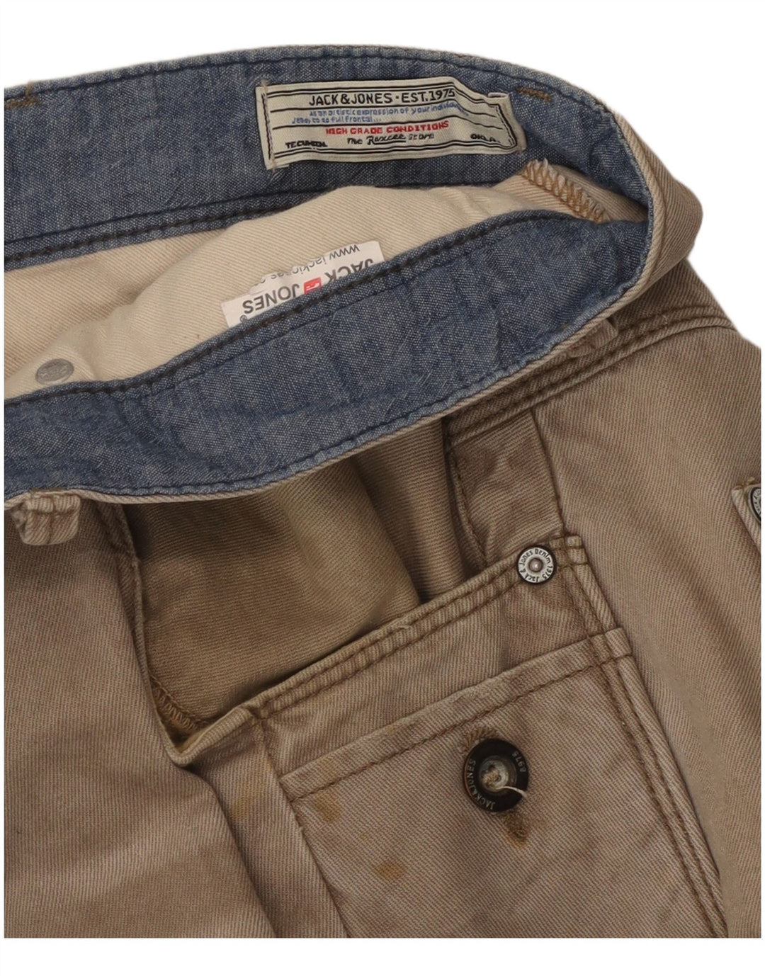 Jack & Jones Herren Straight Cargo Hose W34 L31 Braun