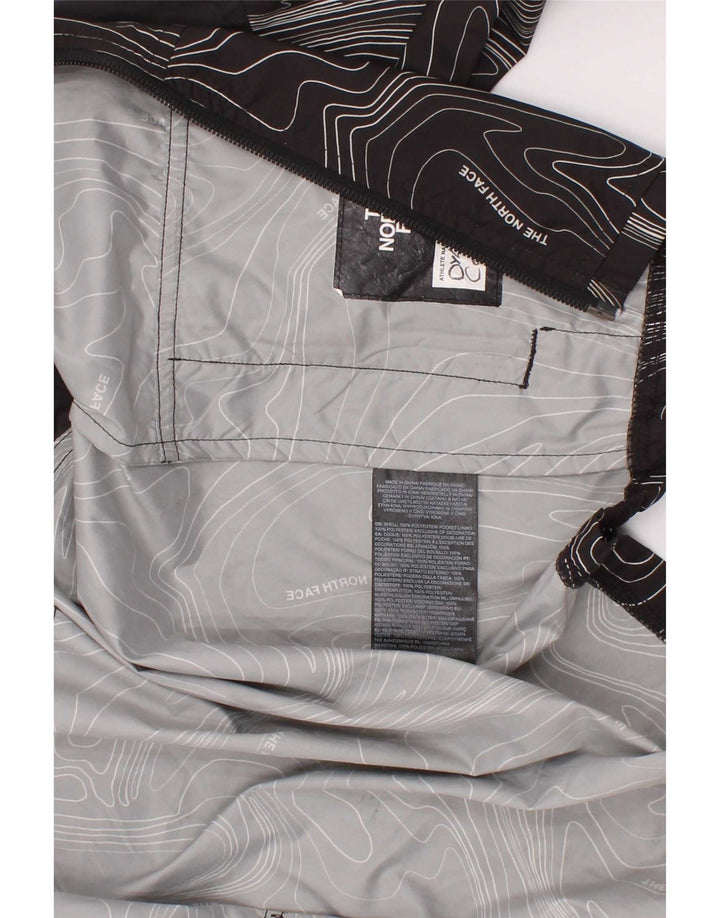 The North Face Jungen-Regenjacke mit grafischer Kapuze, 7–8 Jahre, Größe S, Schwarz