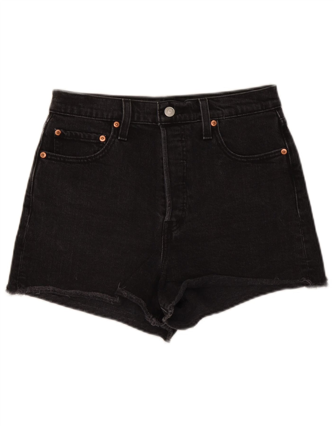 Levi's Damen Jeansshorts W29 Mittelschwarze Baumwolle