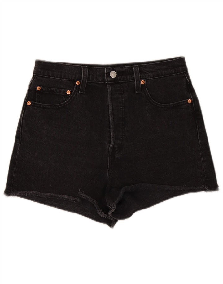 Levi's Damen Jeansshorts W29 Mittelschwarze Baumwolle