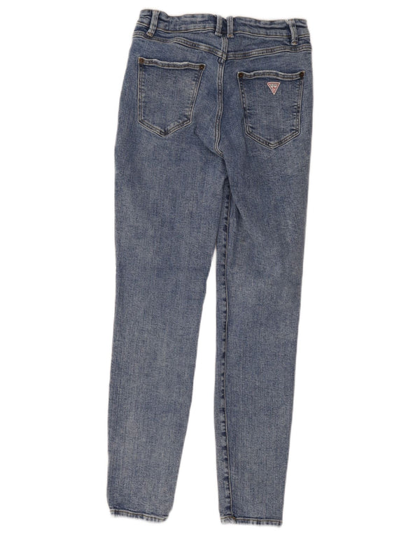 Guess Damen-Jeans mit hoher Taille, Röhrenjeans, W26, L28, Blau