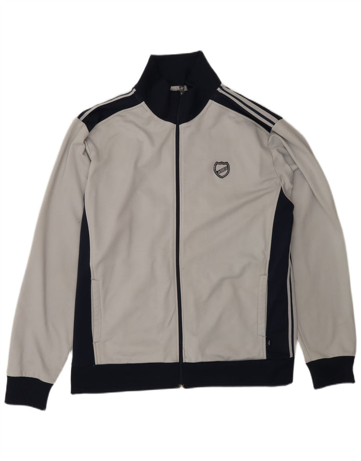Asics Herren-Trainingsanzug-Top-Jacke, groß, Grau, Farbblock