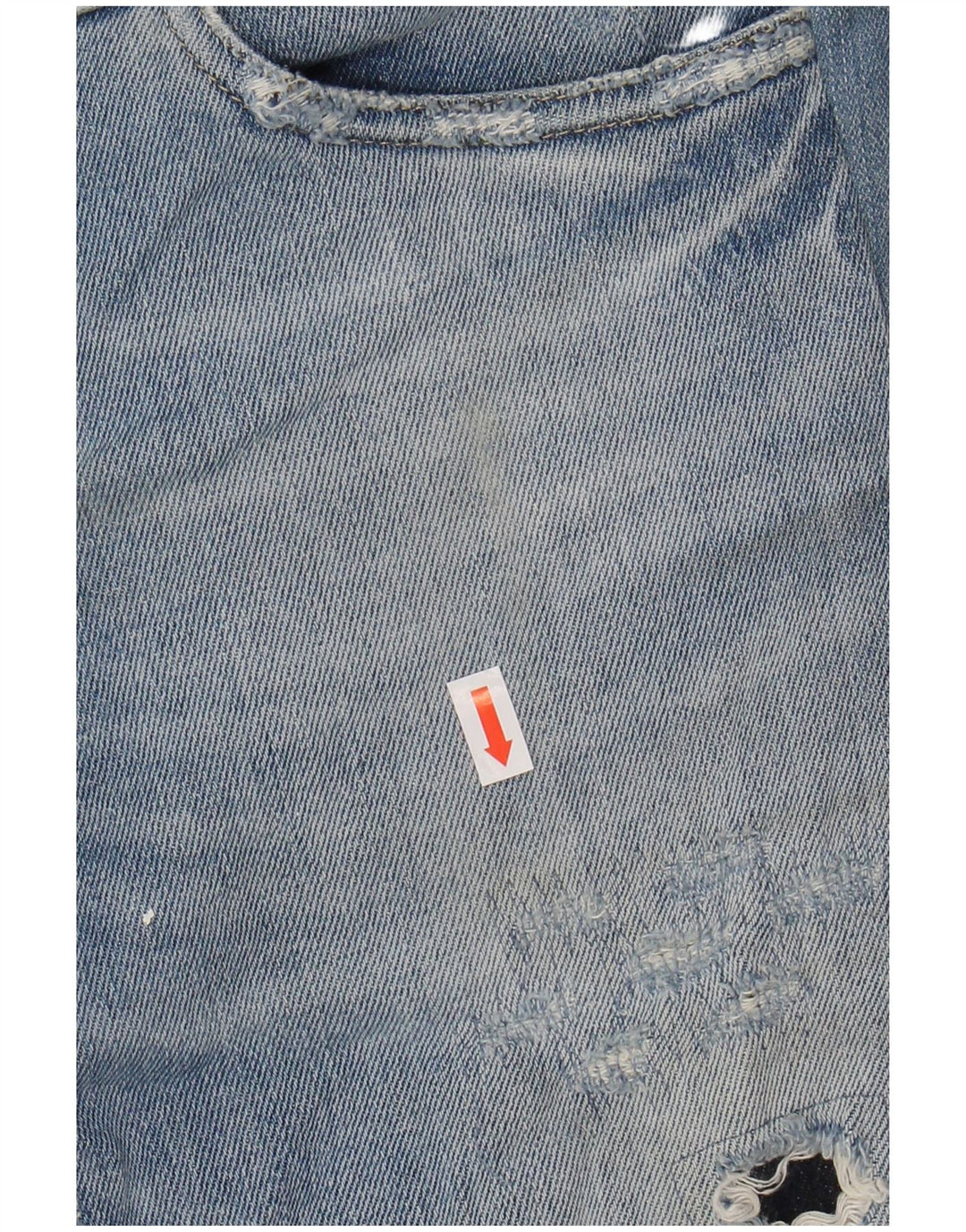 DOLCE & GABBANA Damen Distressed Slim Jeans IT 44 Mittel W30 L32 Blau