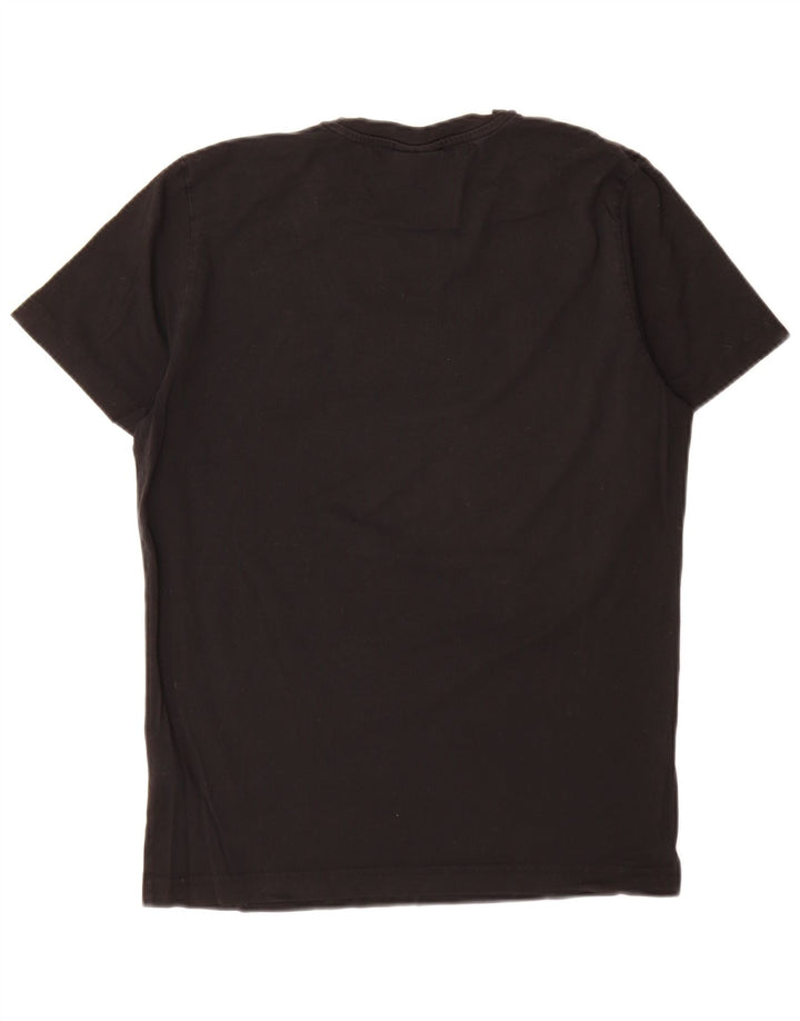 Diesel Herren-T-Shirt mit Grafik, Größe S, schwarze Baumwolle