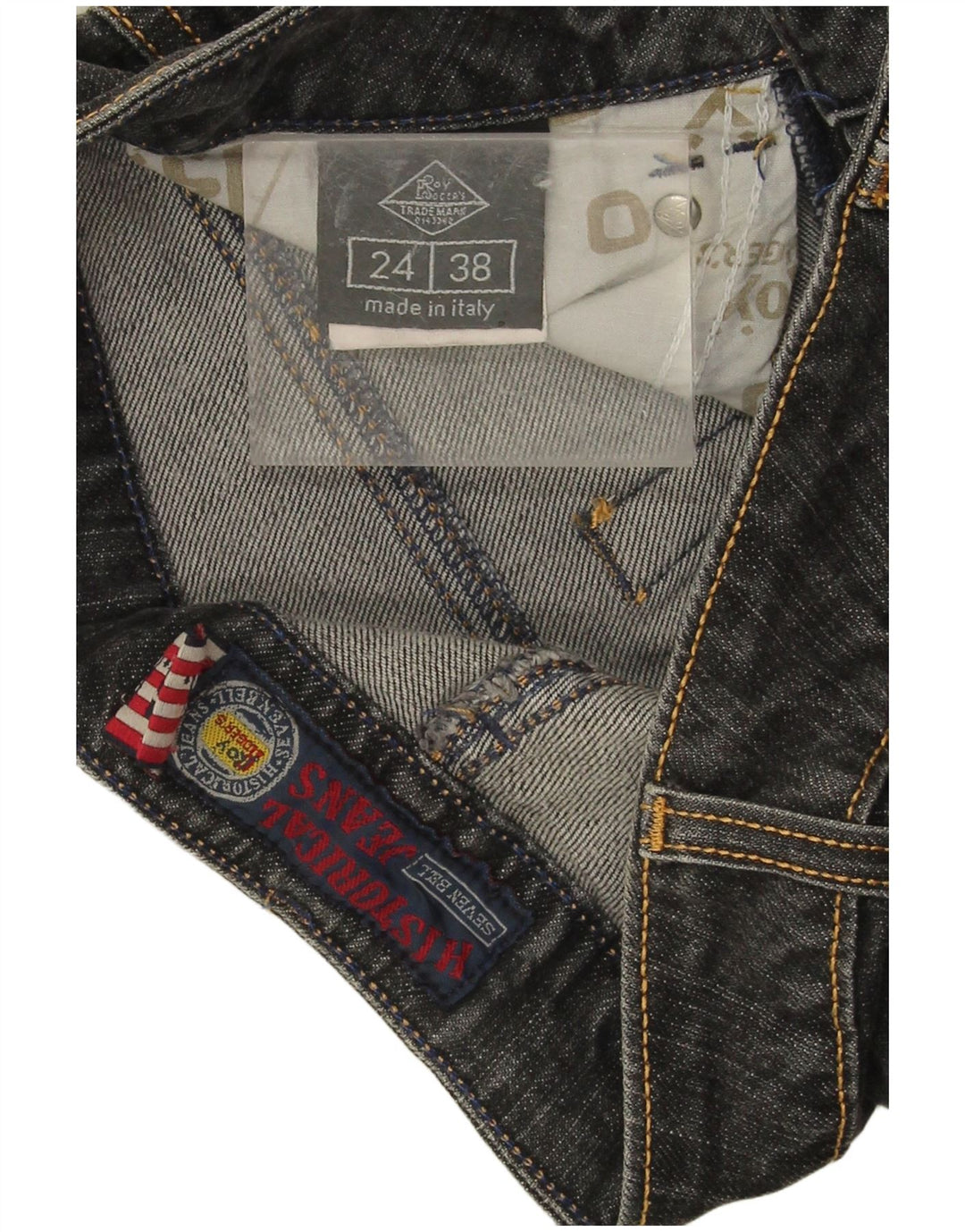 Roy Rogers Damen Straight Jeans W24 L29 Marineblaue Baumwolle