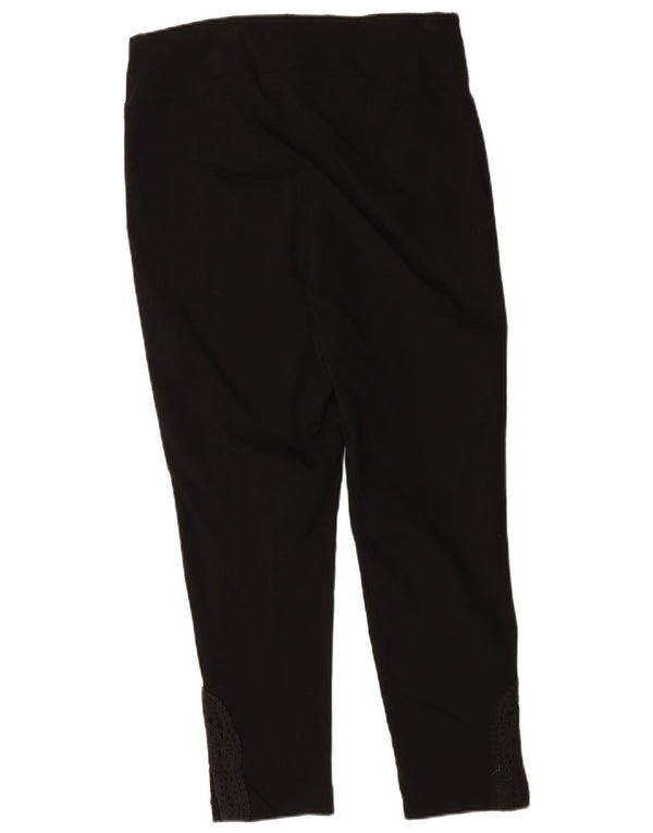Marks & Spencer Damen Autograph verkürzte Hose UK 16 Large W32 L25 Schwarz