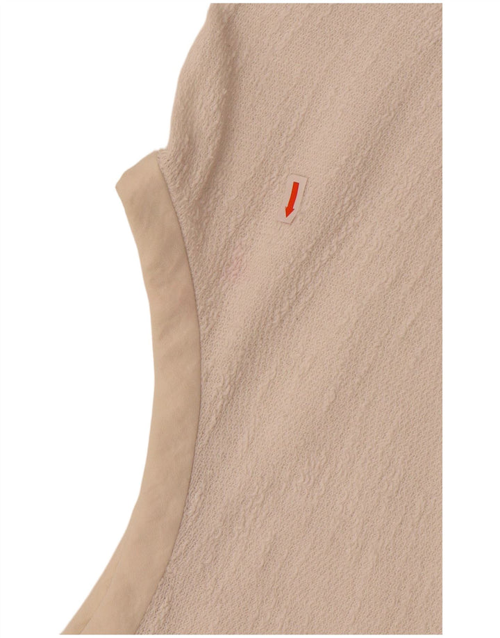 Zara Damen Übergroßes T-Shirt Top UK 16 Large Weiß