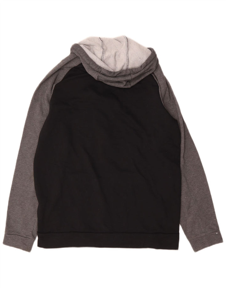 Nike Herren Dri Fit Graphic Zip Hoodie Pullover Mittelschwarz Farbblock