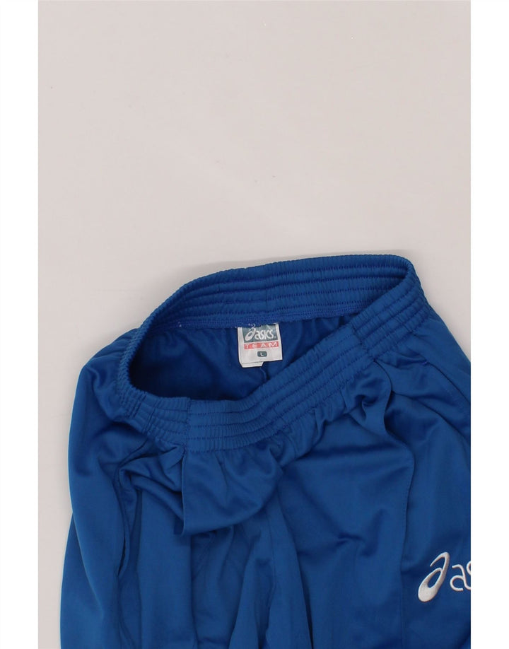 ASICS Boys Tracksuit Trousers 13-14 Years Blue Polyester Vintage Asics and Second-Hand Asics from Messina Hembry 