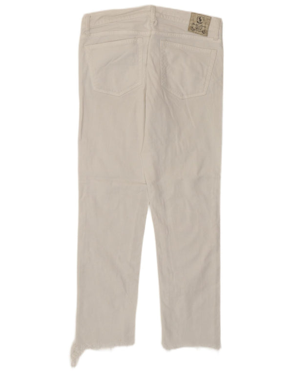 Ralph Lauren Damen Skinny Jeans W30 L26 Weiße Baumwolle