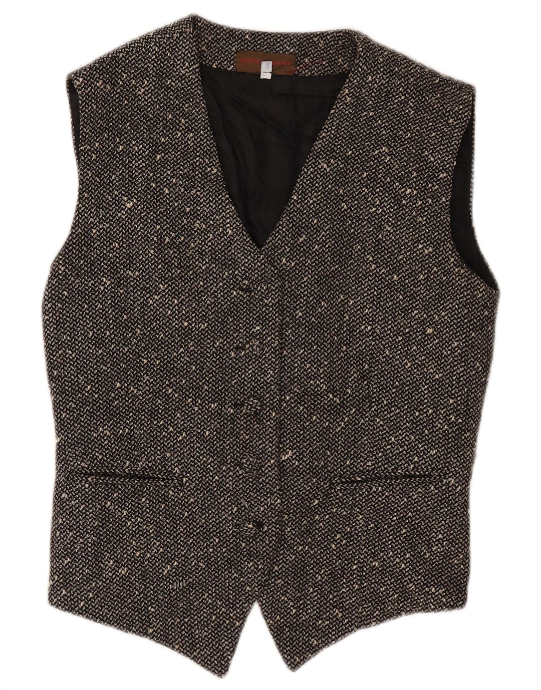 Patrizia Brenner Damen Weste IT 44 Medium Schwarz meliert