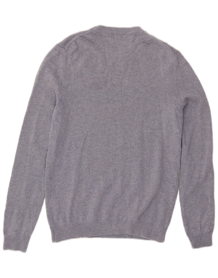 Reiss Herren-Pullover mit Rundhalsausschnitt, kleine blaue Wolle