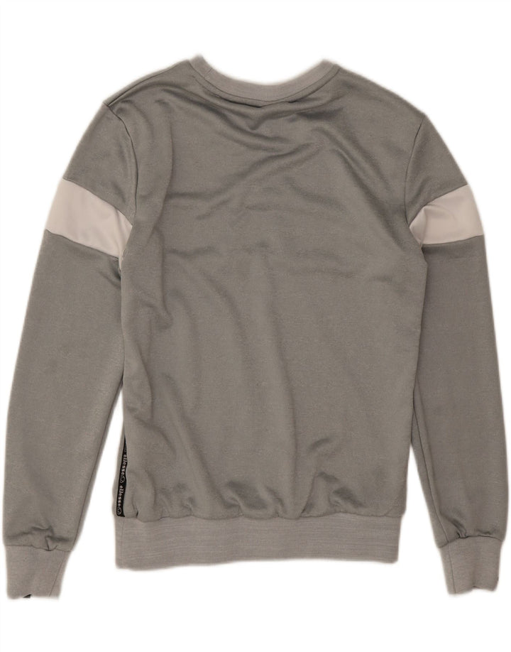 Ellesse Herren-Sweatshirt mit Grafik, klein, grau, Farbblock-Polyester