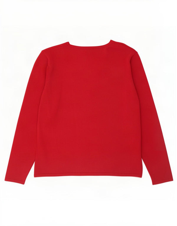 Marks & Spencer Damen Crop Cardigan Pullover UK 14 Große rosa Viskose