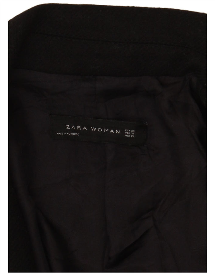 Zara Damen Mantel UK 6 XS Schwarz
