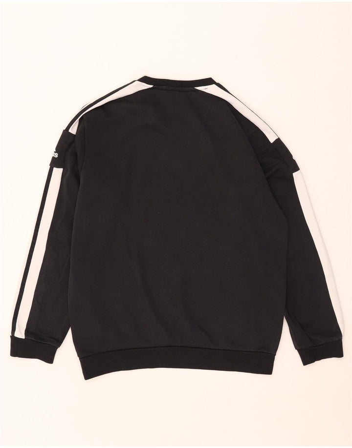 Adidas Herren Grafik-Sweatshirt-Pullover, mittelschwarz, Colourblock-Baumwolle