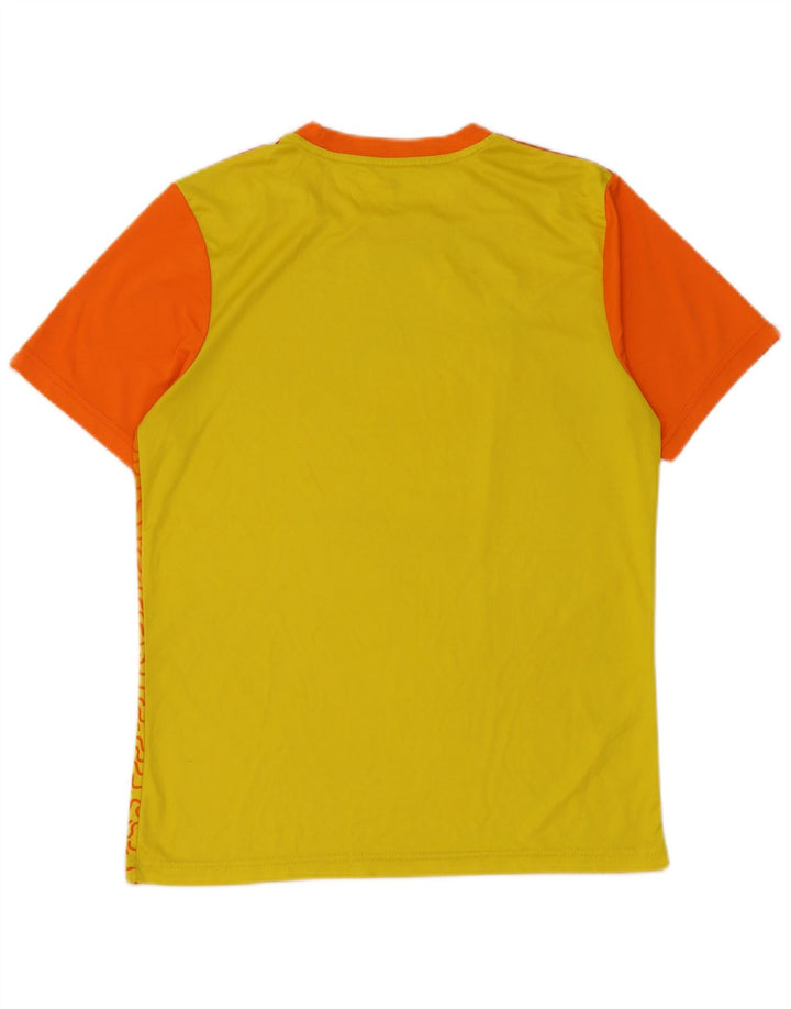 Adidas Herren Climalite T-Shirt Top Small Orange Farbblock