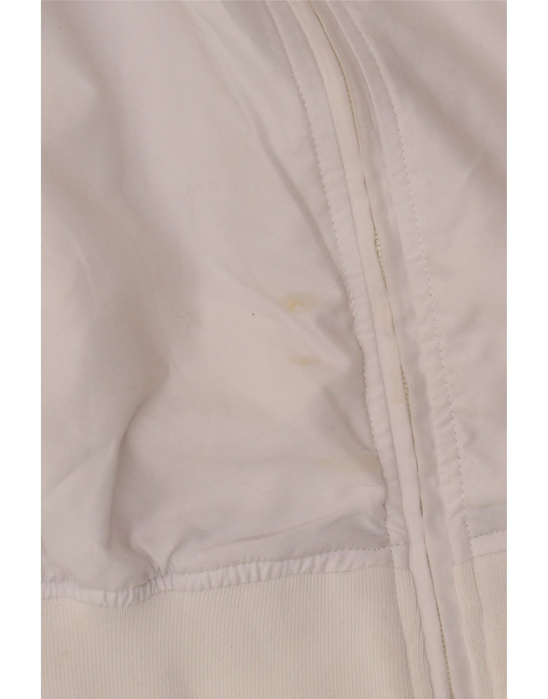 Slam Herren-Trainingsanzugoberteil mit Grafik, groß, weißes Farbblock-Polyester