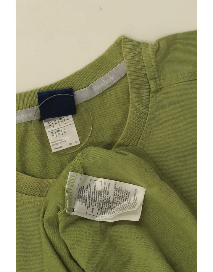 Reebok Herren T-Shirt Top mittelgrüne Baumwolle
