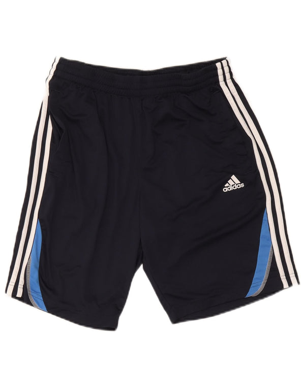 Adidas Damen Sportshorts Medium Marineblau Colourblock Polyester